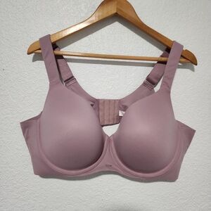 Cacique Light Purple Bra Lightly Lined Size 46D
